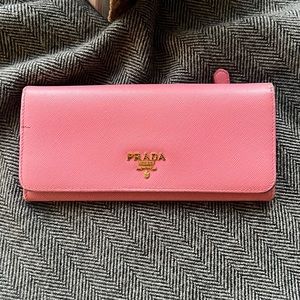 PRADA rose pink wallet